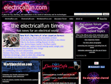 Tablet Screenshot of electricalfun.net